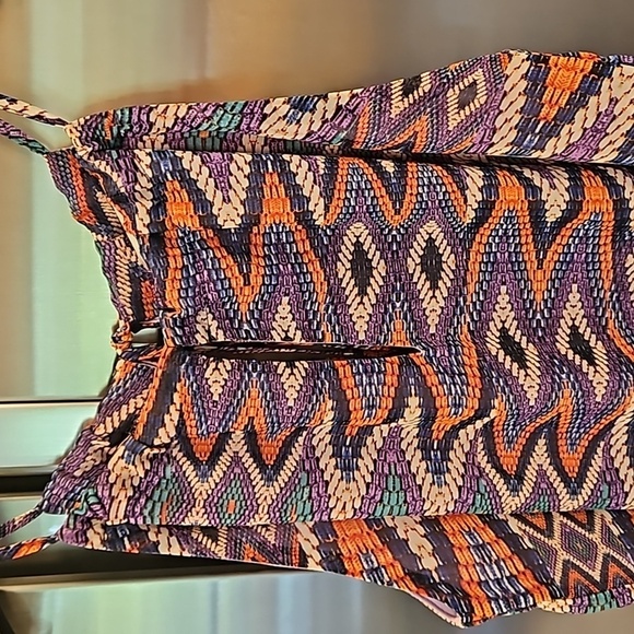 💕VERONICA M💕 Sleeveless Blouse ~ Multi-Color Print Medium NWOT - Picture 3 of 8